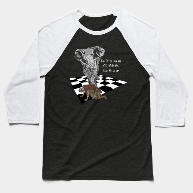 Chess, No mercy Baseball T-Shirt by muhammadhelmy